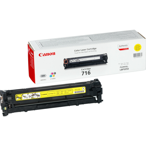 Laserový toner Canon CRG-716 (1977B002) yellow (žltá) - originálny