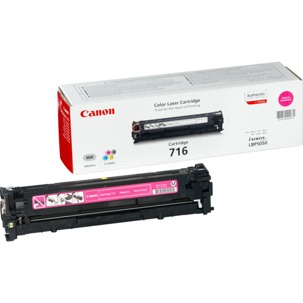 Laserový toner Canon CRG-716 (1978B002) magenta (purpurová) - originálny