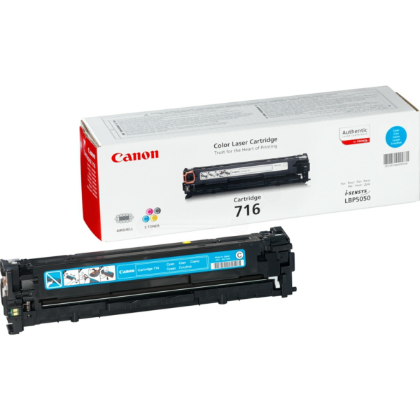 Laserový toner Canon CRG-716 (1979B002) cyan (azúrová) - originálny