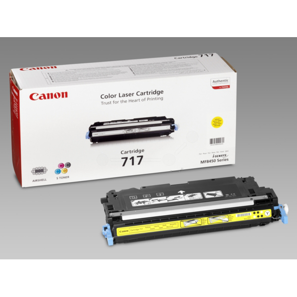 Laserový toner Canon CRG-717 (2575B002) yellow (žltá) - originálny
