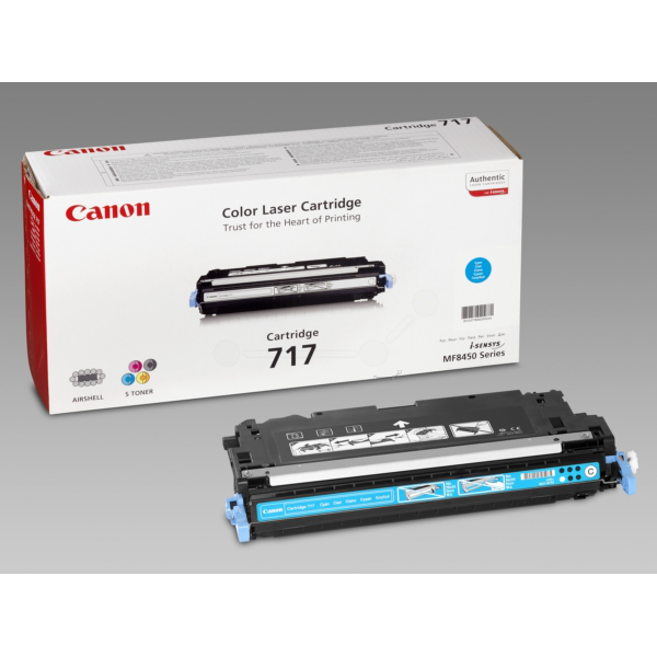 Laserový toner Canon CRG-717 (2577B002) cyan (azúrová) - originálny