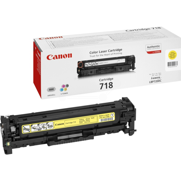 Laserový toner Canon CRG-718 (2659B002) yellow (žltá) - originálny