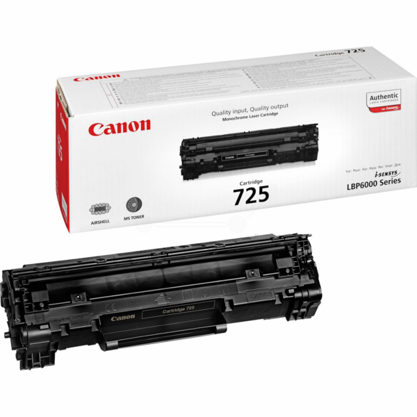 Laserový toner Canon CRG-725 (3484B002) black (čierna) - originálny