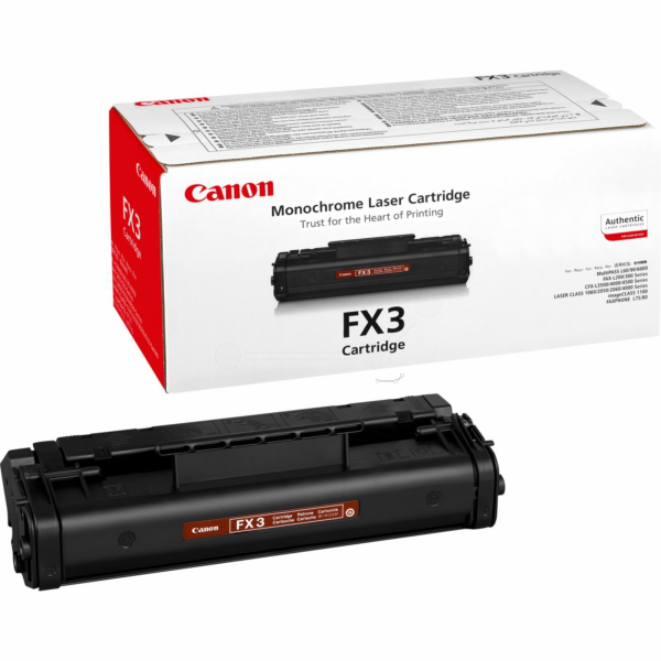 Laserový toner Canon FX-3 (1557A003) black (čierna) - originálny