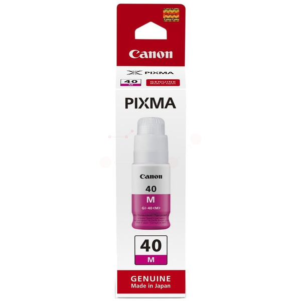 Farba do tlačiarne Canon GI-40M (3401C001) magenta (purpurová) - originálna