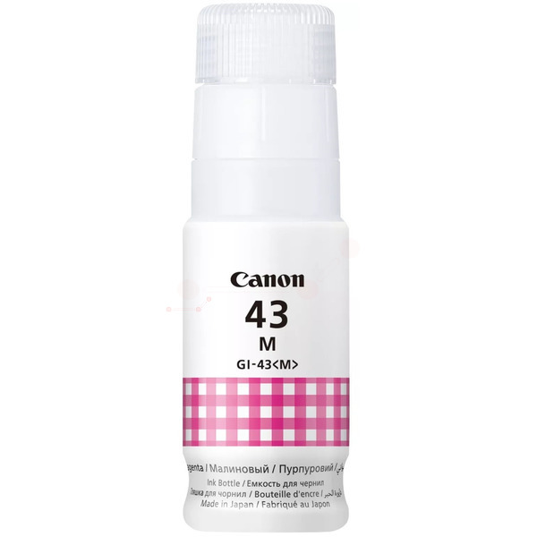 Farba do tlačiarne Canon GI-43M (4680C001) magenta (purpurová) - originálna