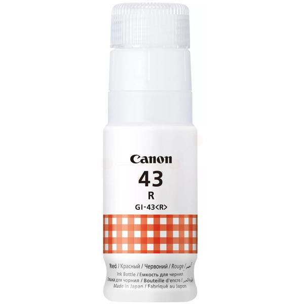Farba do tlačiarne Canon GI-43R (4716C001) red (červená) - originálna