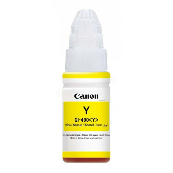 Farba do tlačiarne Canon GI-490Y (0666C001) yellow (žltá) - originálna