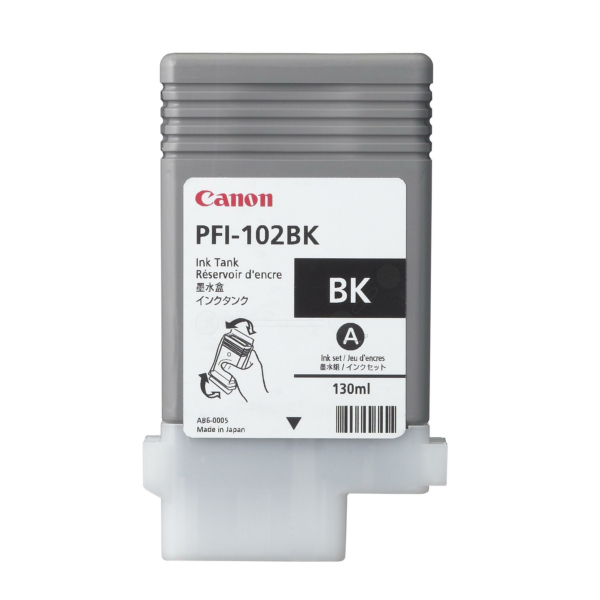 Farba do tlačiarne Canon PFI-102BK (0895B001) black (čierna) - originálna