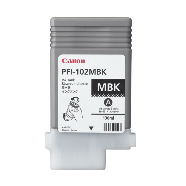 Farba do tlačiarne Canon PFI-102MBK (0894B001) blackmatte (matná čierna) - originálna