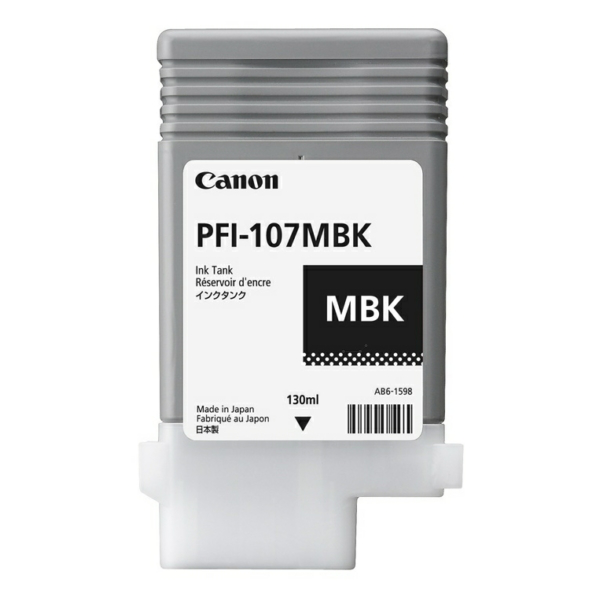 Farba do tlačiarne Canon PFI-107MBK (6704B001) blackmatte (matná čierna) - originálna