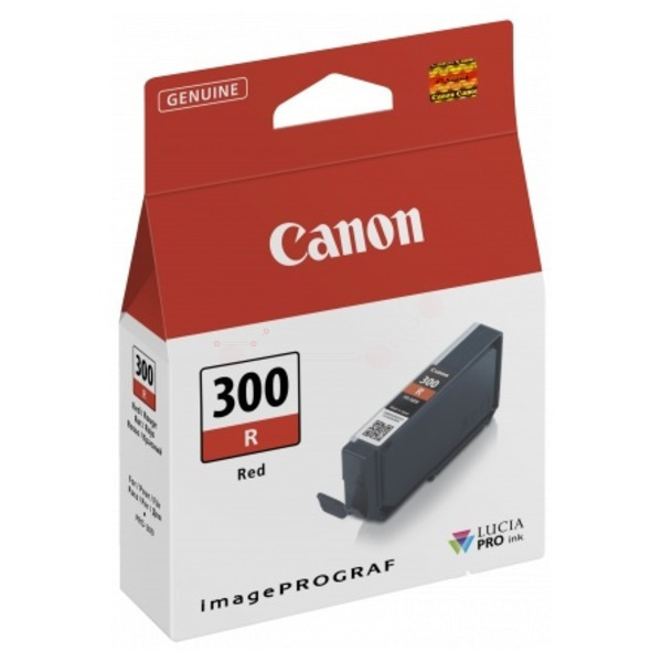 Farba do tlačiarne Canon PFI-300R (4199C001) red (červená) - originálna