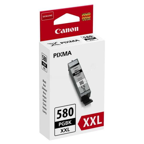 Farba do tlačiarne Canon PGI-580PGBK XXL (1970C001) black (čierna) - originálna