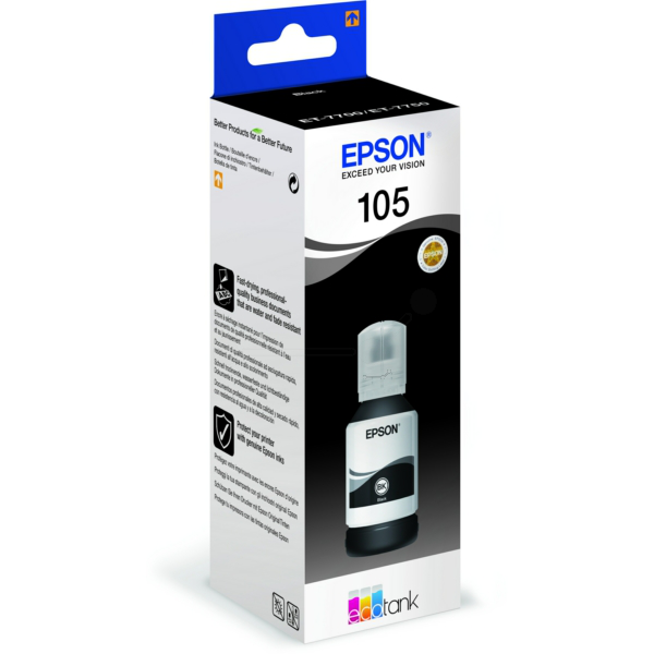 Farba do tlačiarne Epson 105 (C13T00Q140) black (čierna) - originálna