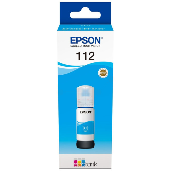 Farba do tlačiarne Epson 112 (C13T06C24A) cyan (azúrová) - originálna
