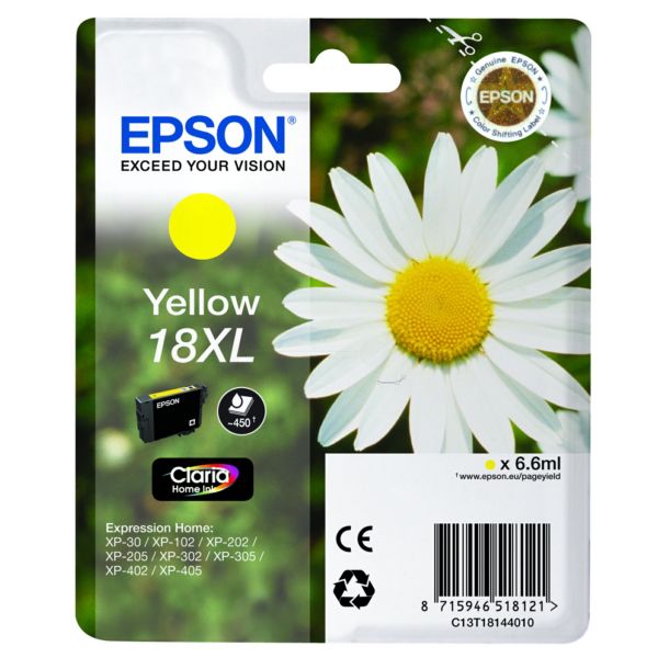 Farba do tlačiarne Epson 18XL (C13T18144012) yellow (žltá) - originálna