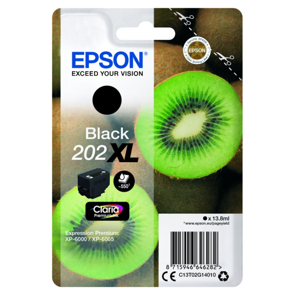 Farba do tlačiarne Epson 202XL (C13T02G14010) black (čierna) - originálna