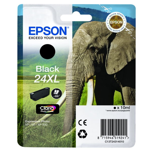 Farba do tlačiarne Epson 24XL (C13T24314010) black (čierna) - originálna