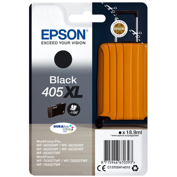 Farba do tlačiarne Epson 405XL (C13T05H14010) black (čierna) - originálna