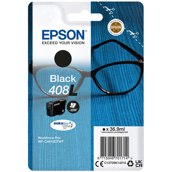 Farba do tlačiarne Epson 408L (C13T09K14010) black (čierna) - originálna