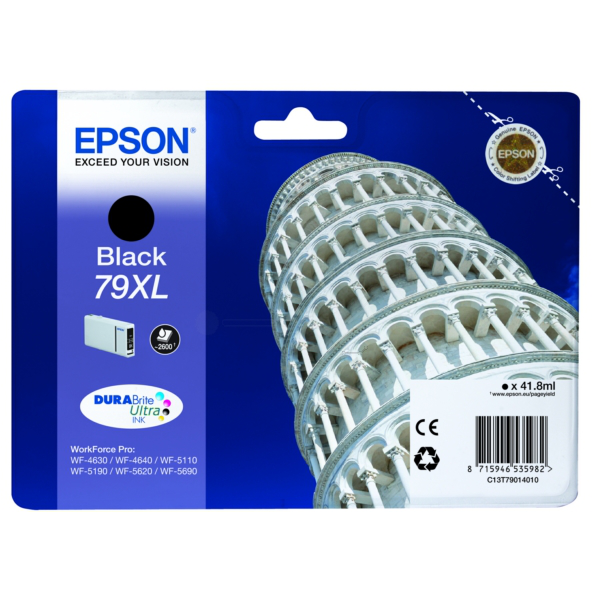 Farba do tlačiarne Epson 79XL (C13T79014010) black (čierna) - originálna