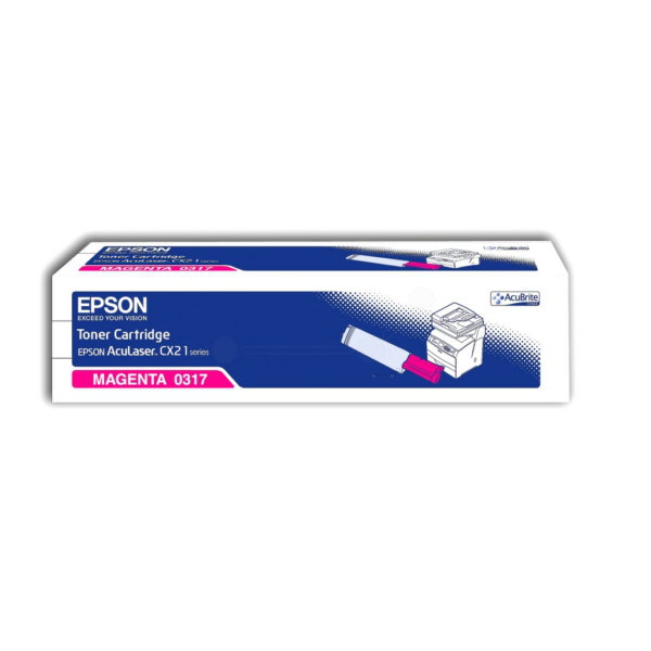 Laserový toner Epson AcuLaser CX21 (C13S050317) magenta (purpurová) - originálny