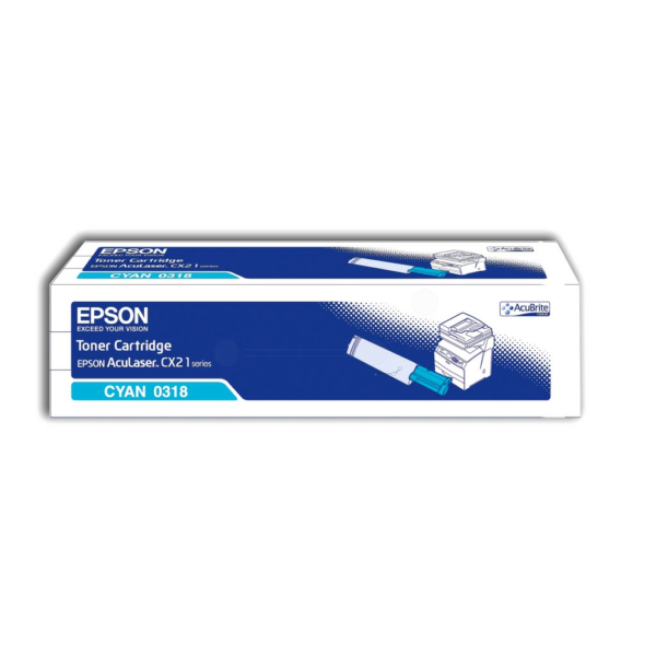 Laserový toner Epson AcuLaser CX21 (C13S050318) cyan (azúrová) - originálny