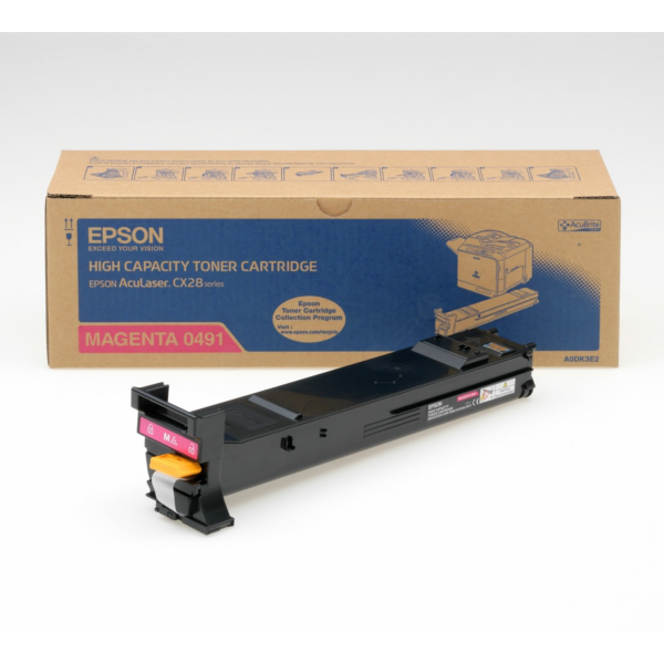 Laserový toner Epson AcuLaser CX28D (C13S050491) magenta (purpurová) - originálny