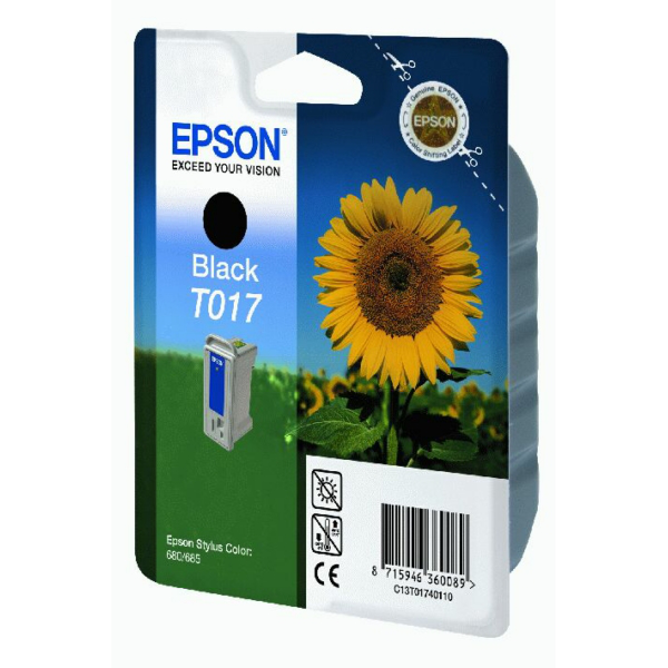 Farba do tlačiarne Epson T017 (C13T017401) black (čierna) - originálna