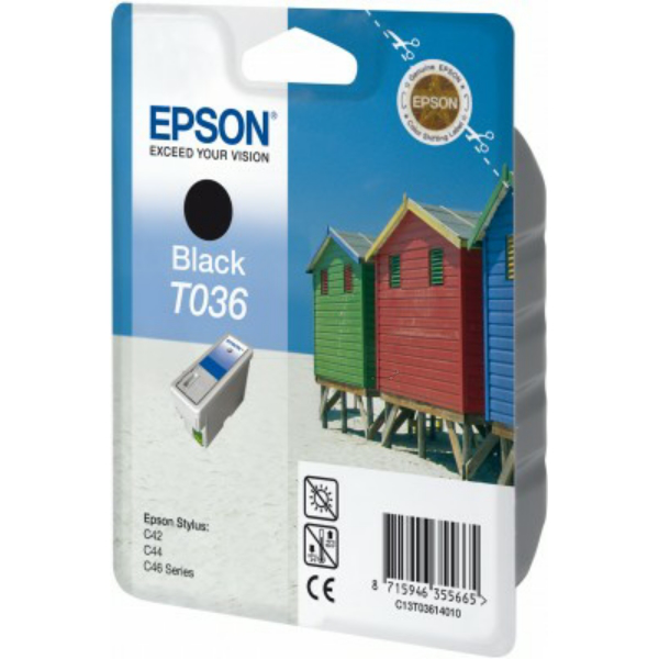 Farba do tlačiarne Epson T036 (C13T03614010) black (čierna) - originálna