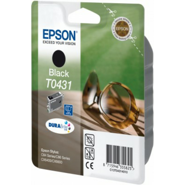 Farba do tlačiarne Epson T0431 (C13T04314010) black (čierna) - originálna