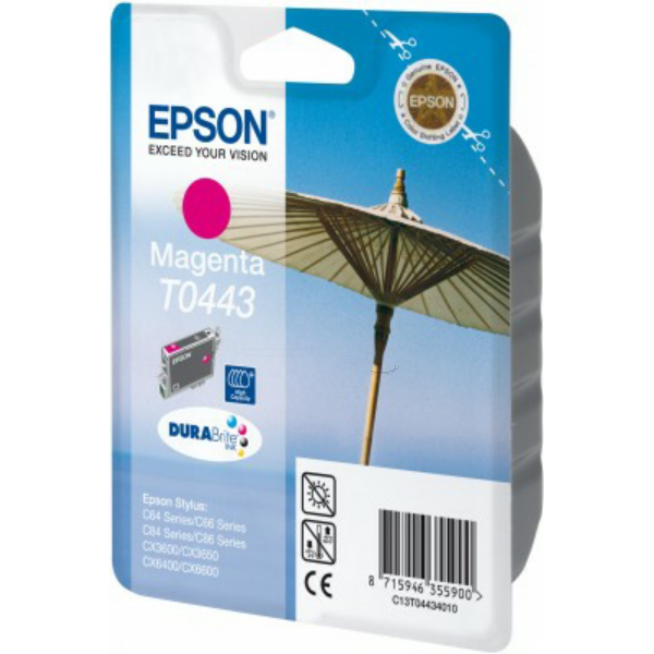 Farba do tlačiarne Epson T0443 (C13T04434010) magenta (purpurová) - originálna