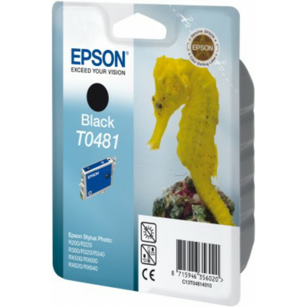Farba do tlačiarne Epson T0481 (C13T04814010) black (čierna) - originálna