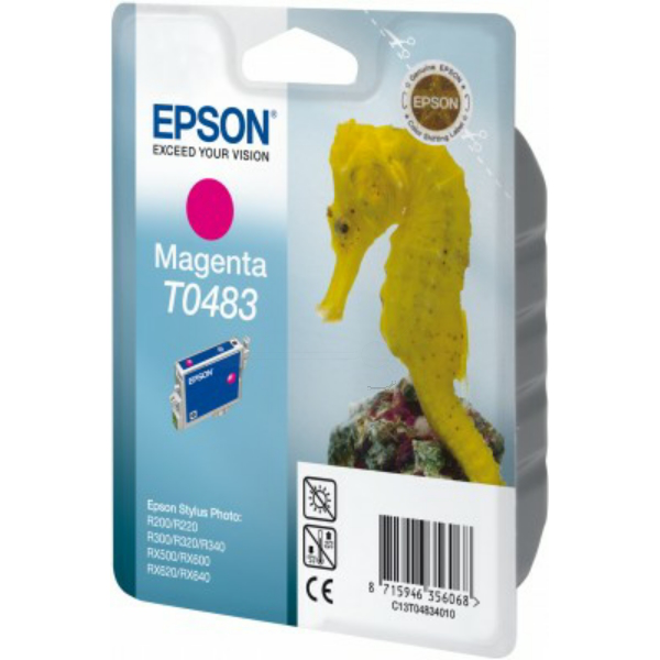Farba do tlačiarne Epson T0483 (C13T04834010) magenta (purpurová) - originálna