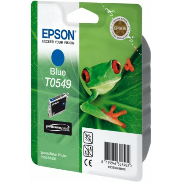 Farba do tlačiarne Epson T0549 (C13T05494010) blue (modrá) - originálna