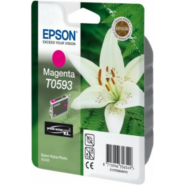 Farba do tlačiarne Epson T0593 (C13T05934010) magenta (purpurová) - originálna
