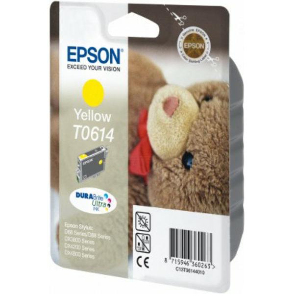 Farba do tlačiarne Epson T0614 (C13T06144010) yellow (žltá) - originálna