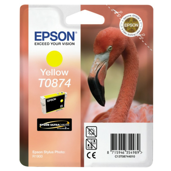 Farba do tlačiarne Epson T0874 (C13T08744010) yellow (žltá) - originálna