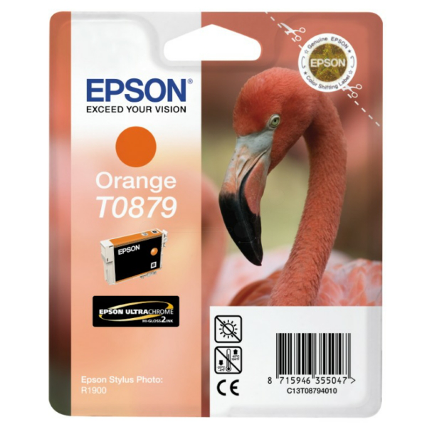 Farba do tlačiarne Epson T0879 (C13T08794010) orange (oranžová) - originálna