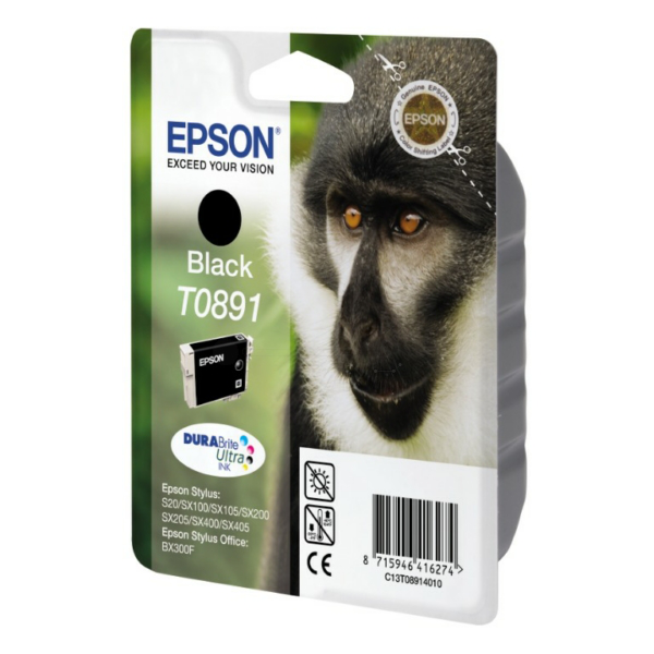 Farba do tlačiarne Epson T0891 (C13T08914011) black (čierna) - originálna