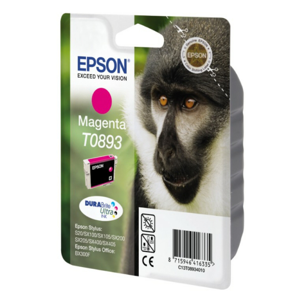 Farba do tlačiarne Epson T0893 (C13T08934011) magenta (purpurová) - originálna