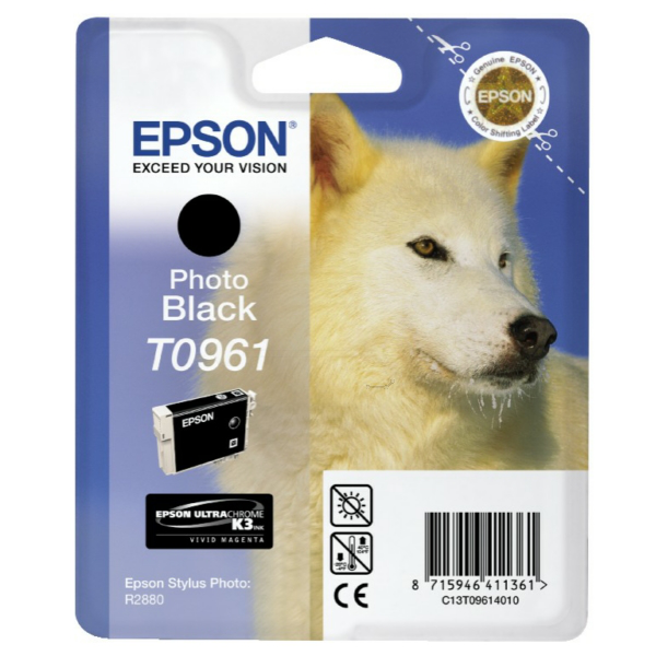 Farba do tlačiarne Epson T0961 (C13T09614010) black (čierna) - originálna