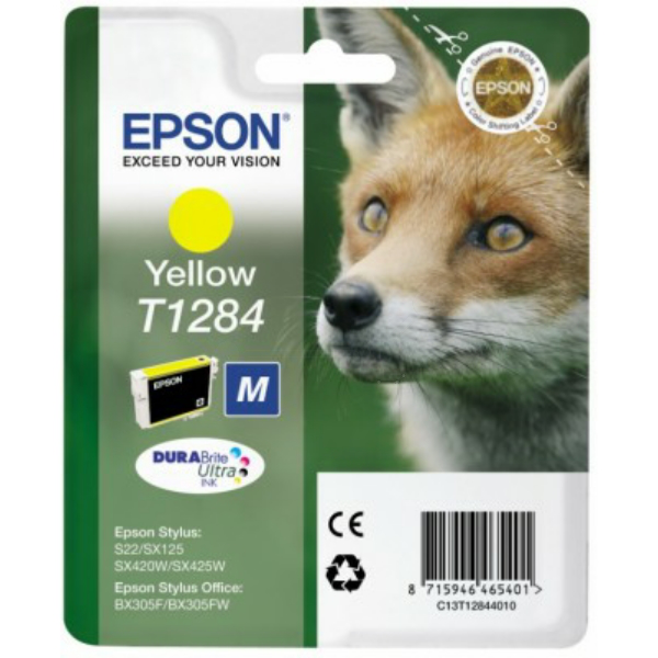 Farba do tlačiarne Epson T1284 (C13T12844011) yellow (žltá) - originálna