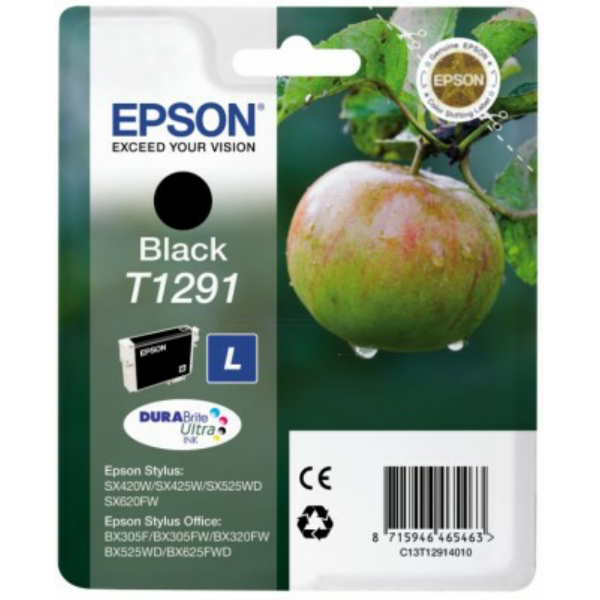 Farba do tlačiarne Epson T1291 (C13T12914011) black (čierna) - originálna