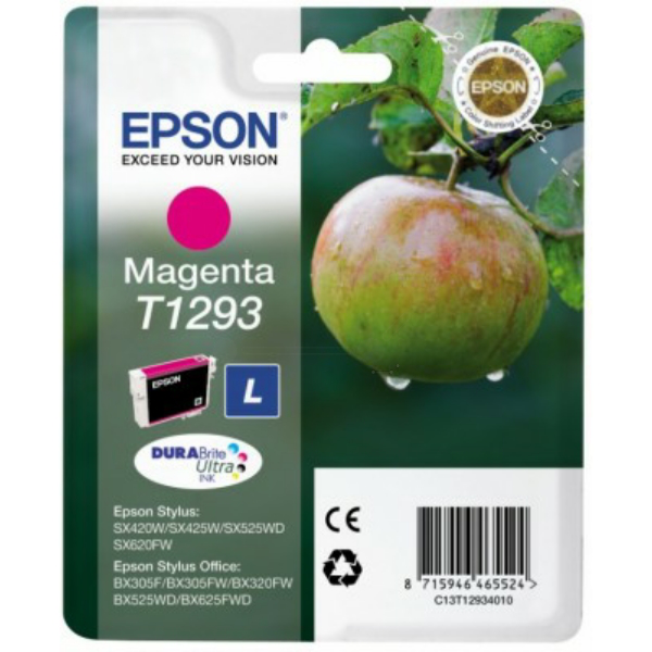 Farba do tlačiarne Epson T1293 (C13T12934011) magenta (purpurová) - originálna