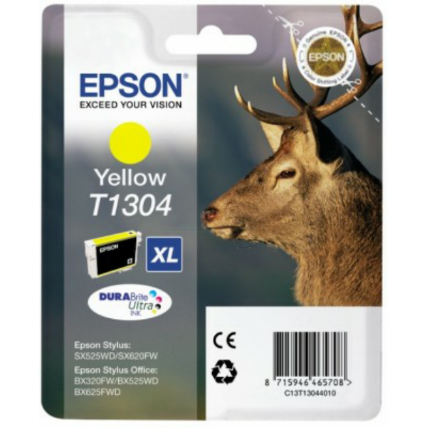 Farba do tlačiarne Epson T1304XL (C13T13044010) yellow (žltá) - originálna
