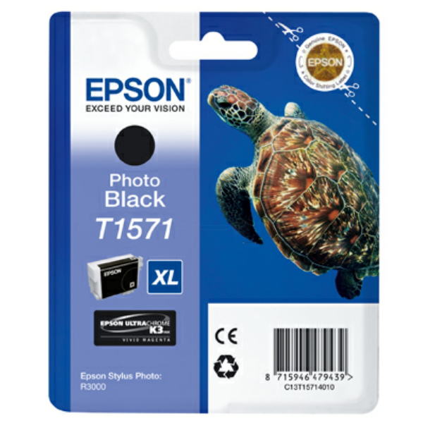 Farba do tlačiarne Epson T1571XL (C13T15714010) photoblack (fotočierna) - originálna