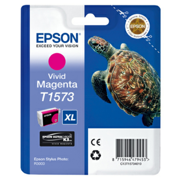 Farba do tlačiarne Epson T1573XL (C13T15734010) magenta (purpurová) - originálna
