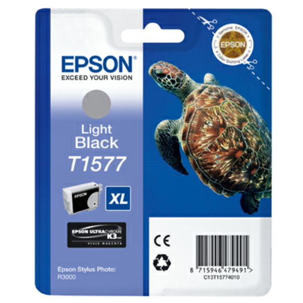 Farba do tlačiarne Epson T1577XL (C13T15774010) black (čierna) - originálna