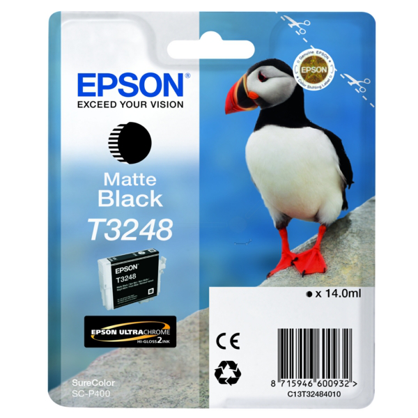 Farba do tlačiarne Epson T3248 (C13T32484010) blackmatte (matná čierna) - originálna